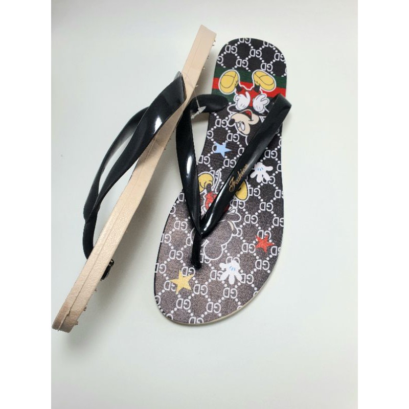 SANDAL JEPIT WANITA KARET MICKEY MOUSE 8831 FASHION