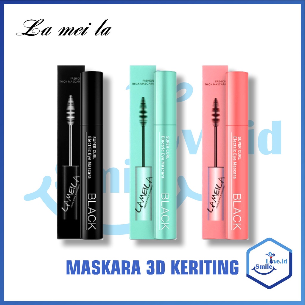 LAMEILA Mascara 3D Maskara Keriting Tebal Tiga Warna Anti Air Original Bisa COD L14