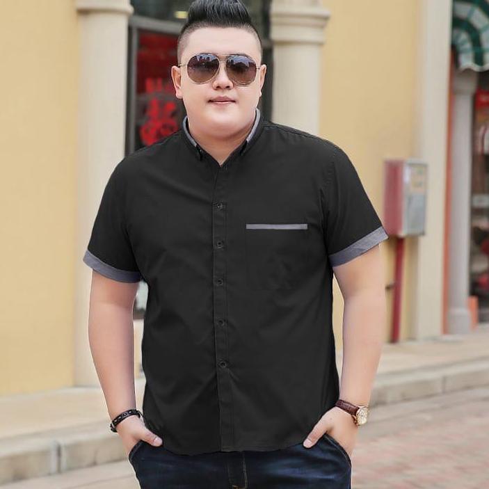 ✯ Kemeja BIGSIZE HEM PRIA / TOPBOY / Kemeja Atasan Jumbo Oversize Besar Pakaian Hem XXL XXXL ➬