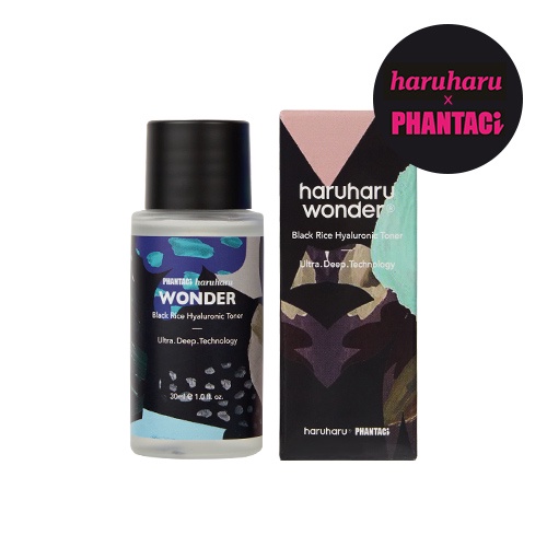 HaruHaru WONDER Black Rice Hyaluronic Toner 30ml (limited edition PHANTACi X Wonder)