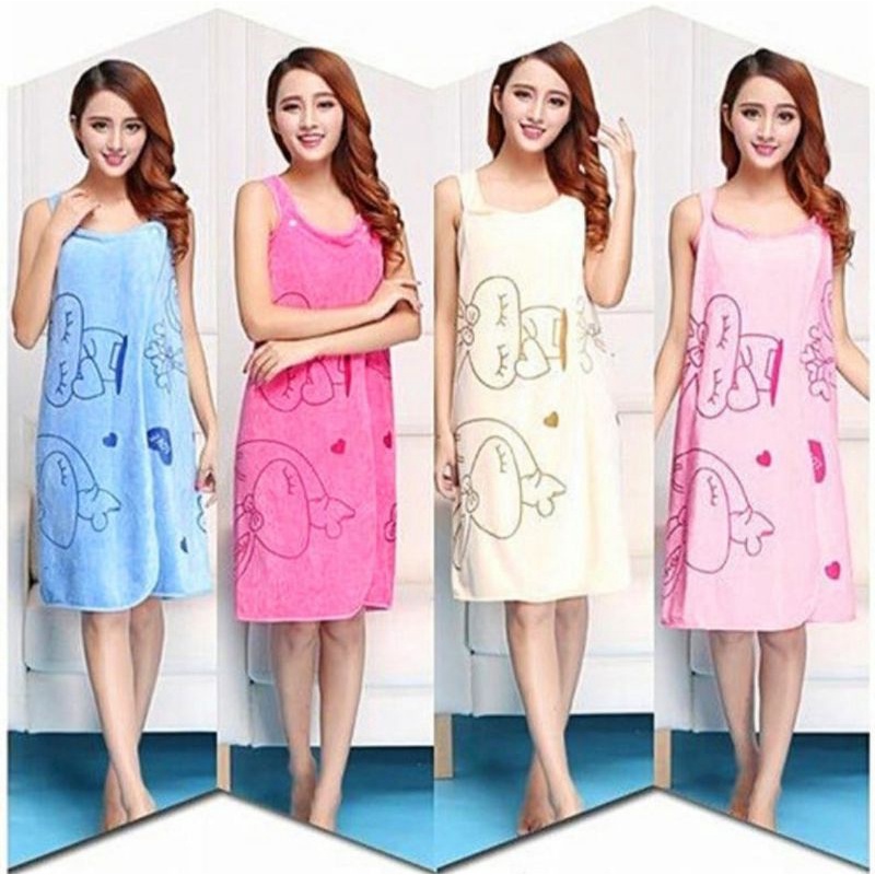 BAJU HANDUK MULTIFUNGSI - HANDUK KIMONO MANDI - WEARABLE TOWEL