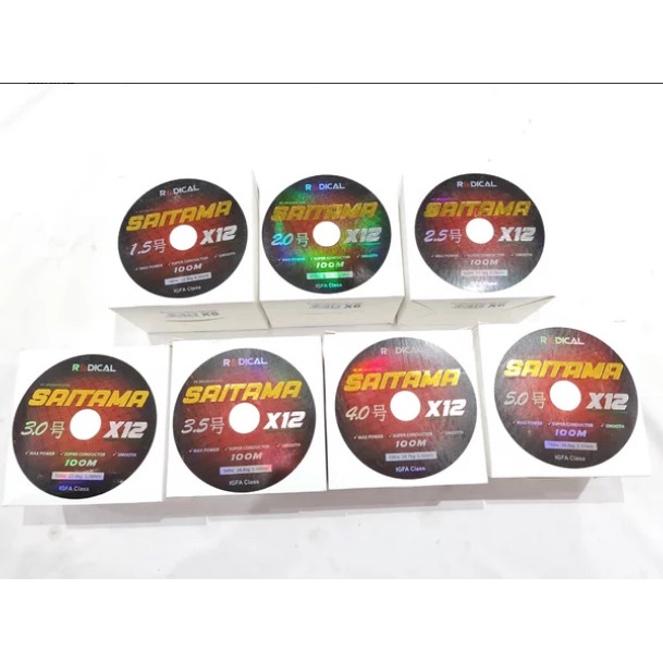 Senar Pe X12 Radical Saitama 100 Meter Connecting Cv