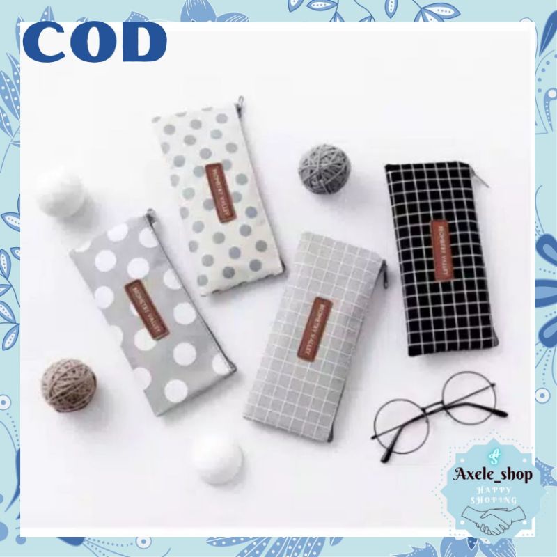 

(COD)Tempat Pensil Geometry Valley Pencil Case Impor / Tempat Kosmetik / Tepak Pensil