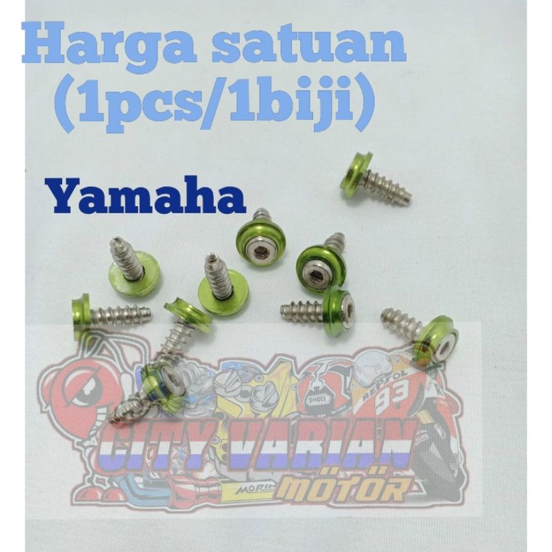 Baut Body Probolt Flower Gold blue stenlies Heng original Nmax Aerox Lexi Vario Scoopy