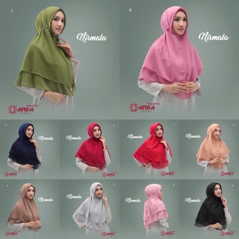 HIJAB BERGO NIRMALA KCB 2 LAYER READY STOCK (BISA COD)