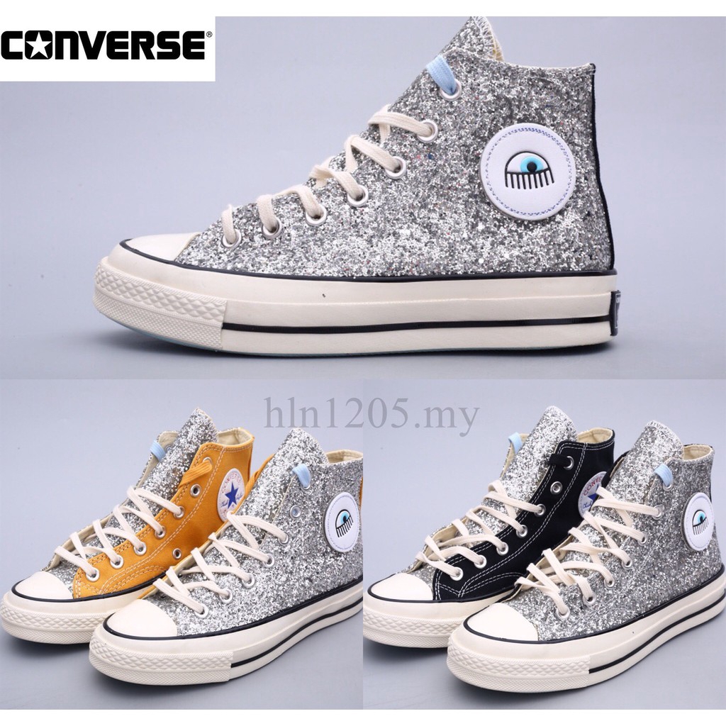 Converse x Chiara Ferragni Original Canvas High Top Skateboard Shoes Men\u0026Women Casual Shoes Kasut | Shopee Indonesia