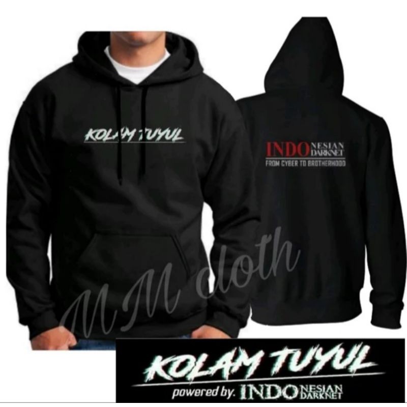 COD/BISA/Jaket Hoodie Pria Big Size Indonesian Darknet Jaket Jumbo