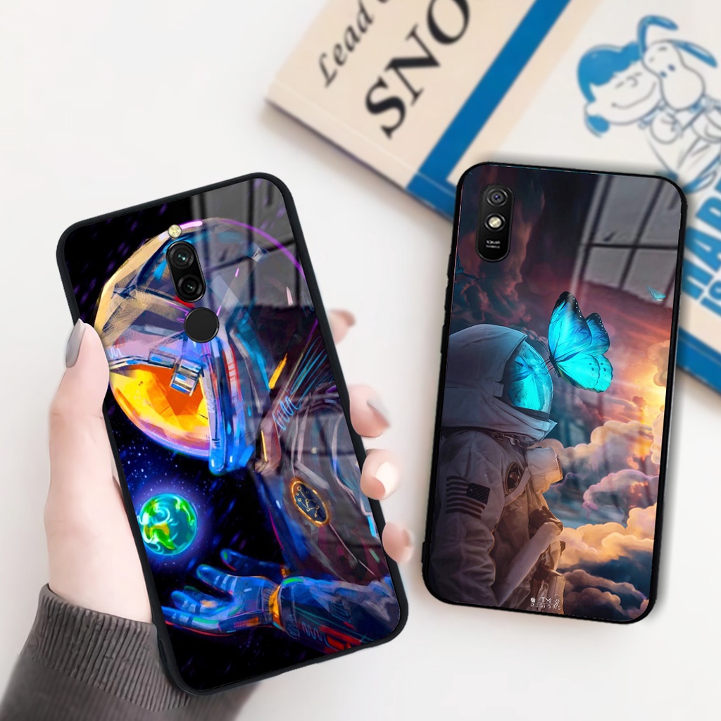 (RM11) Case Glossy Redmi 6 7 7A 8 8A Pro 9 9A 9C 9T S2 - Case Hp Xiaomi Astronot Nasa