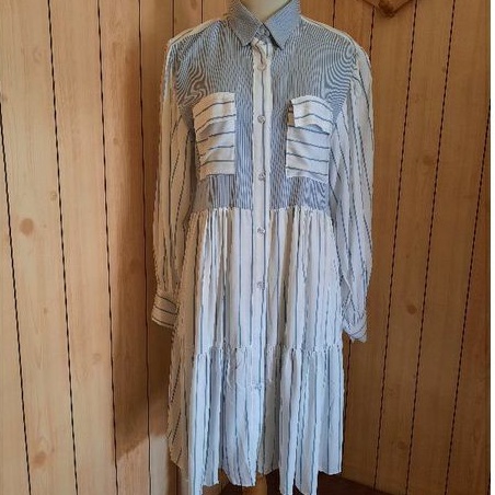 Tunik salur rempel rayon twill