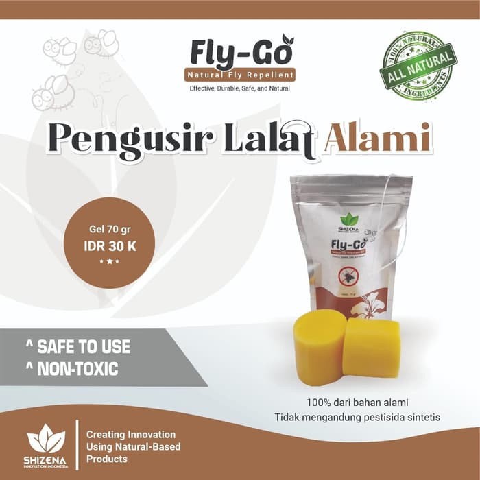 Flygo: Gel Pengusir lalat berbahan alami kemasan 70 gram