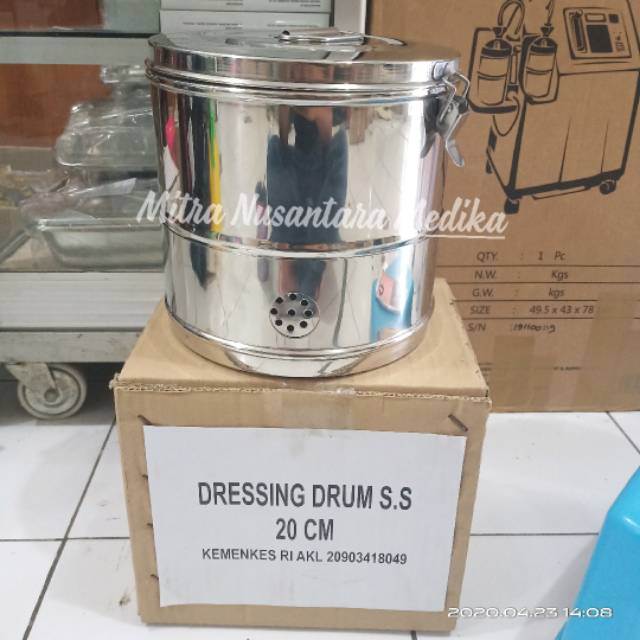 Tromol 20cm Dressing Drum 20cm