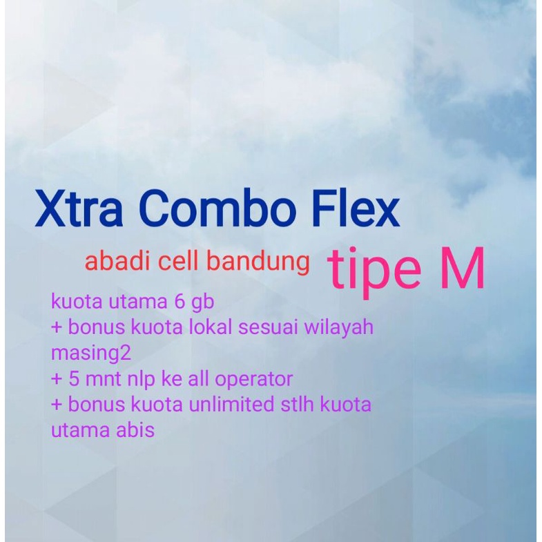 kartu perdana kuota xl unlimited turbo xtra combo FLEX tipe M 8 gb