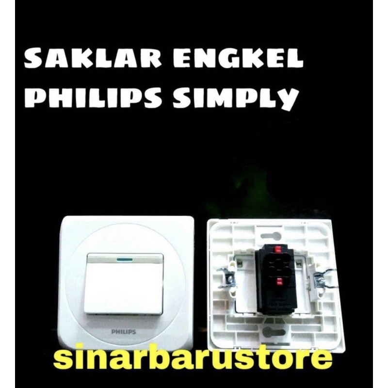Saklar Engkel/Satu Tanam/IB Philips Simply