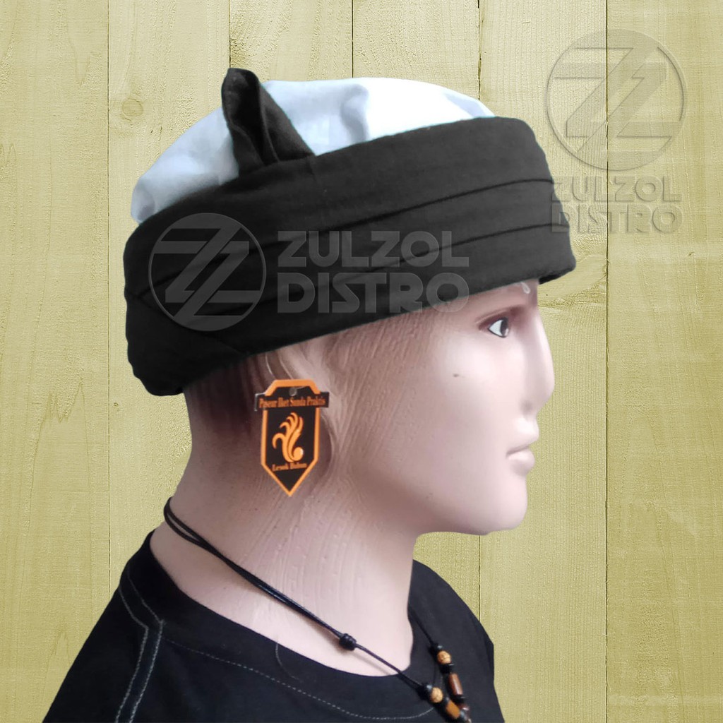 Peci Sorban Putih Hitam Model Candra Sumirat Kualitas Medium