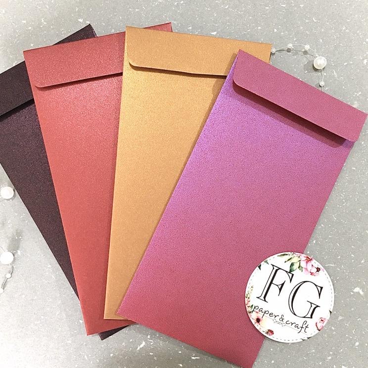 

[DISCOUNT MFV65] Amplop Uang 6pcs Premium, Angpau Polos 9x17cm by fgpaper Stock Banyak