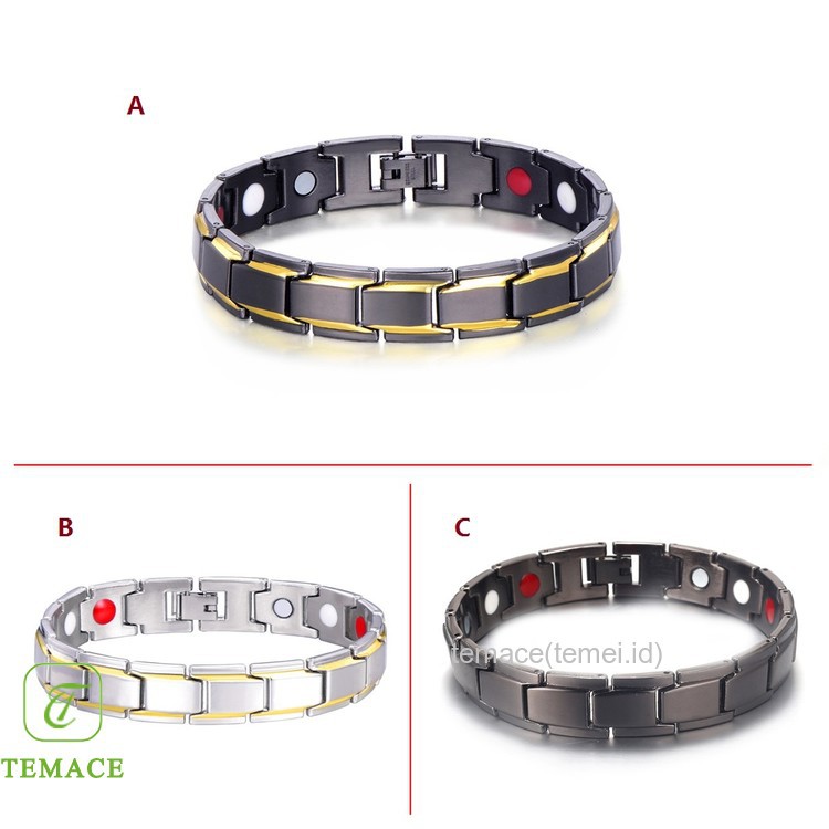 GELANG PRIA TITANIUM MODEL RANTAI SIMPEL KEREN