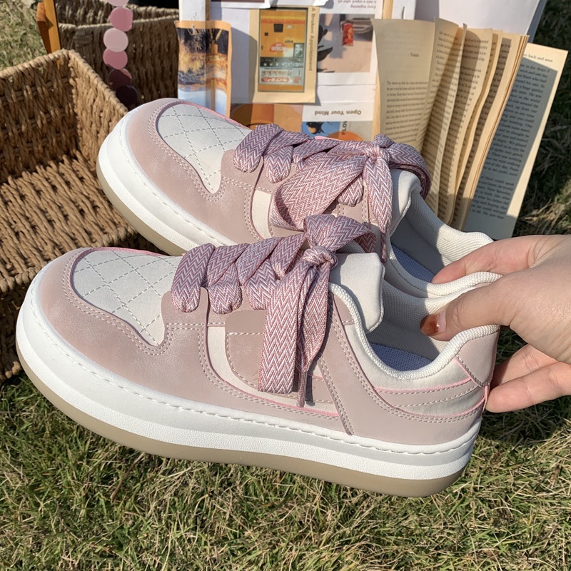 [DREAM] 195 Sepatu Wanita Sneakers Tali Cewe Import Premium Quality Model Terbaru