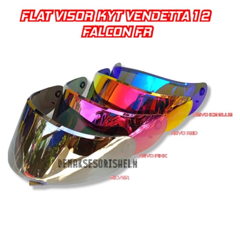 Flat Visor Helm KYT Vendetta  Pnp KYT 2 Falcon