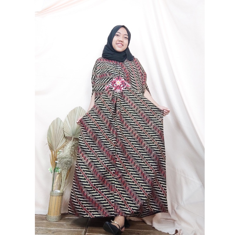 SB Collection Dress Maxi Lila Longdress Kaftan Gamis Jumbo Batik Wanita