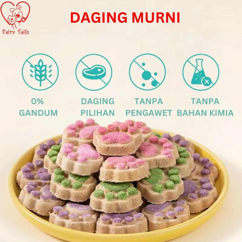 [Handmade] Meat Pie Daging Segar Paw Snack Cemilan Sehat Untuk Anabul Anjing dan Kucing (Made to Order) / Meat Pie Fresh Meat Freeze Dried for Pet Dog and Cat