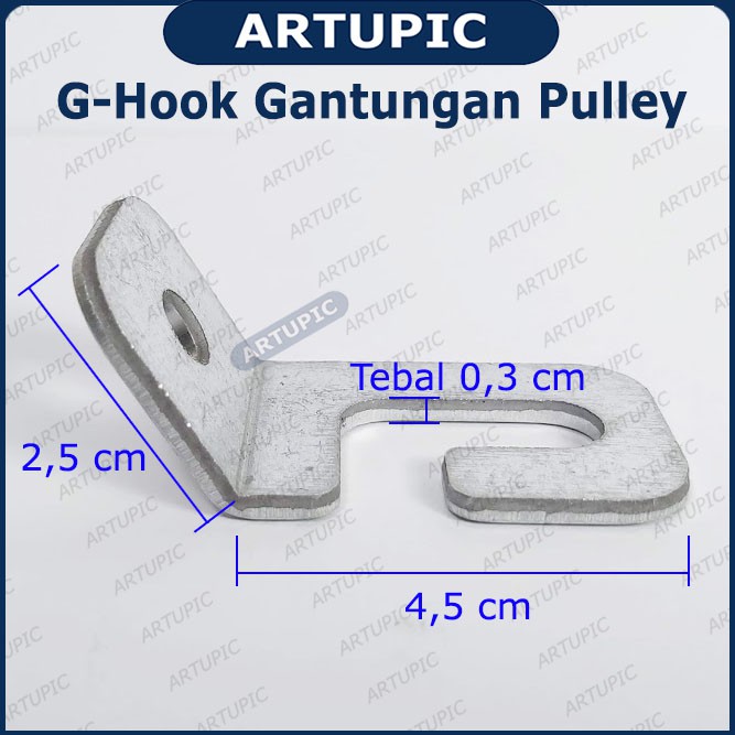 G-Hook Gantungan Pulley Puley G Hook Cocok untuk semua Pulley dan Hand Winch Kandang Ayam