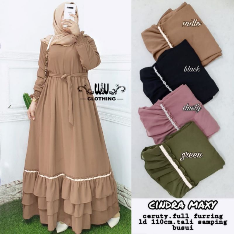 gamis ceruti CINDRA MAXY LD110 busui