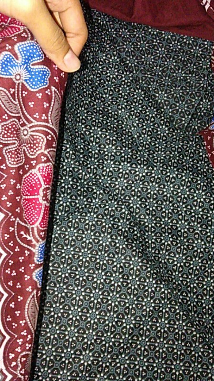 Couple Gamis Cardi Modang Kembang Batik Layer Kombinasi Muslim Maxi Sarimbit Seragam  Pesta Seragam.