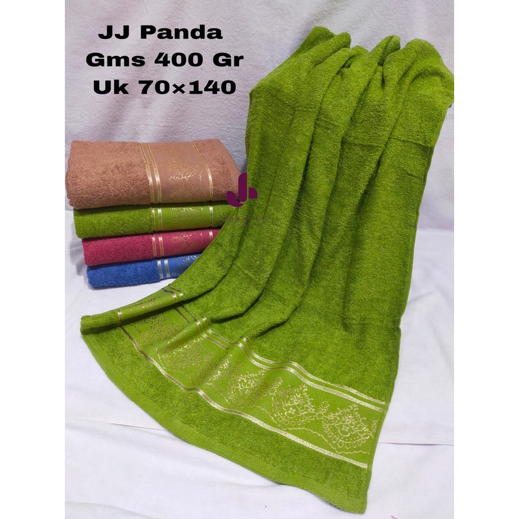 JH Handuk Mandi Dewasa Motif Katun JJ Panda 400 gr Tebal uk 70x140 Paling Murah