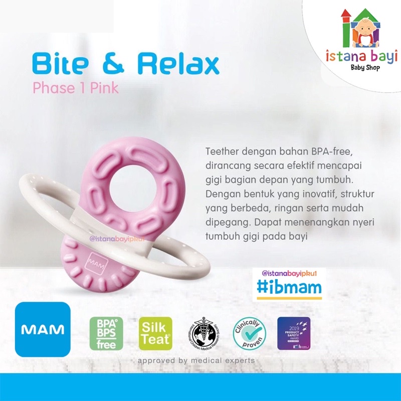 MAM Bite &amp; Relax Mini Teether - Gigitan Bayi