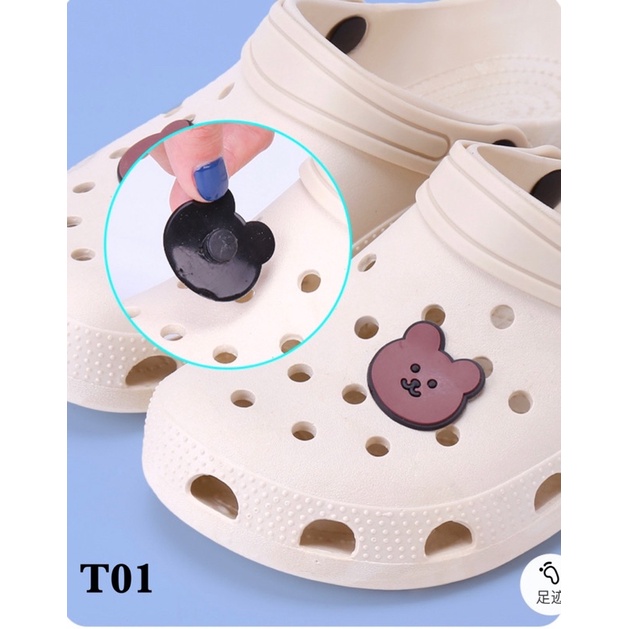 SANDAL WANITA BEAR SIMPLE KARET NYAMAN IMPORT CLOGS IMPORT ANTI LICIN BERUANG T01