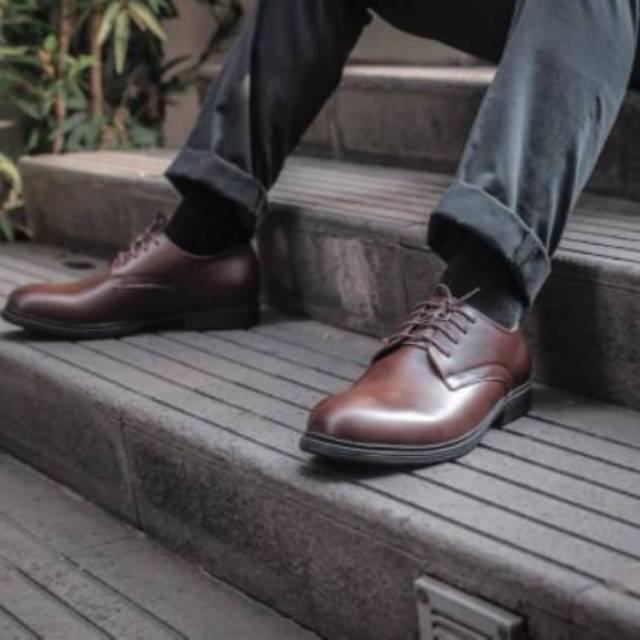 Sepatu Pria / Sepatu Kulit / Sepatu Formal / Sepatu Pantofel Jackwell Allen Brown 1602