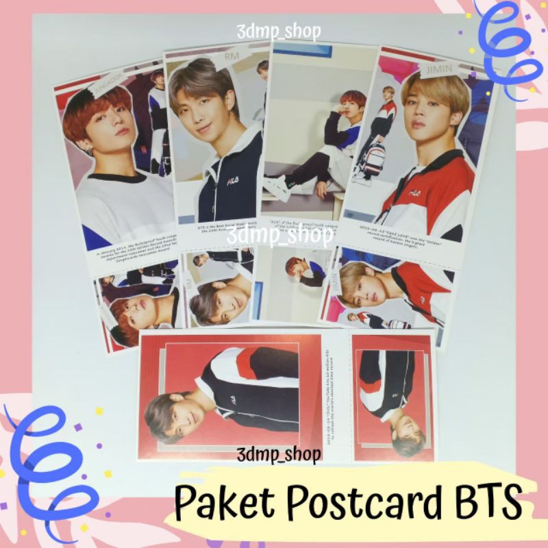 Paket Postcard lomo card lomocard Stiker Bts jimin jungkook