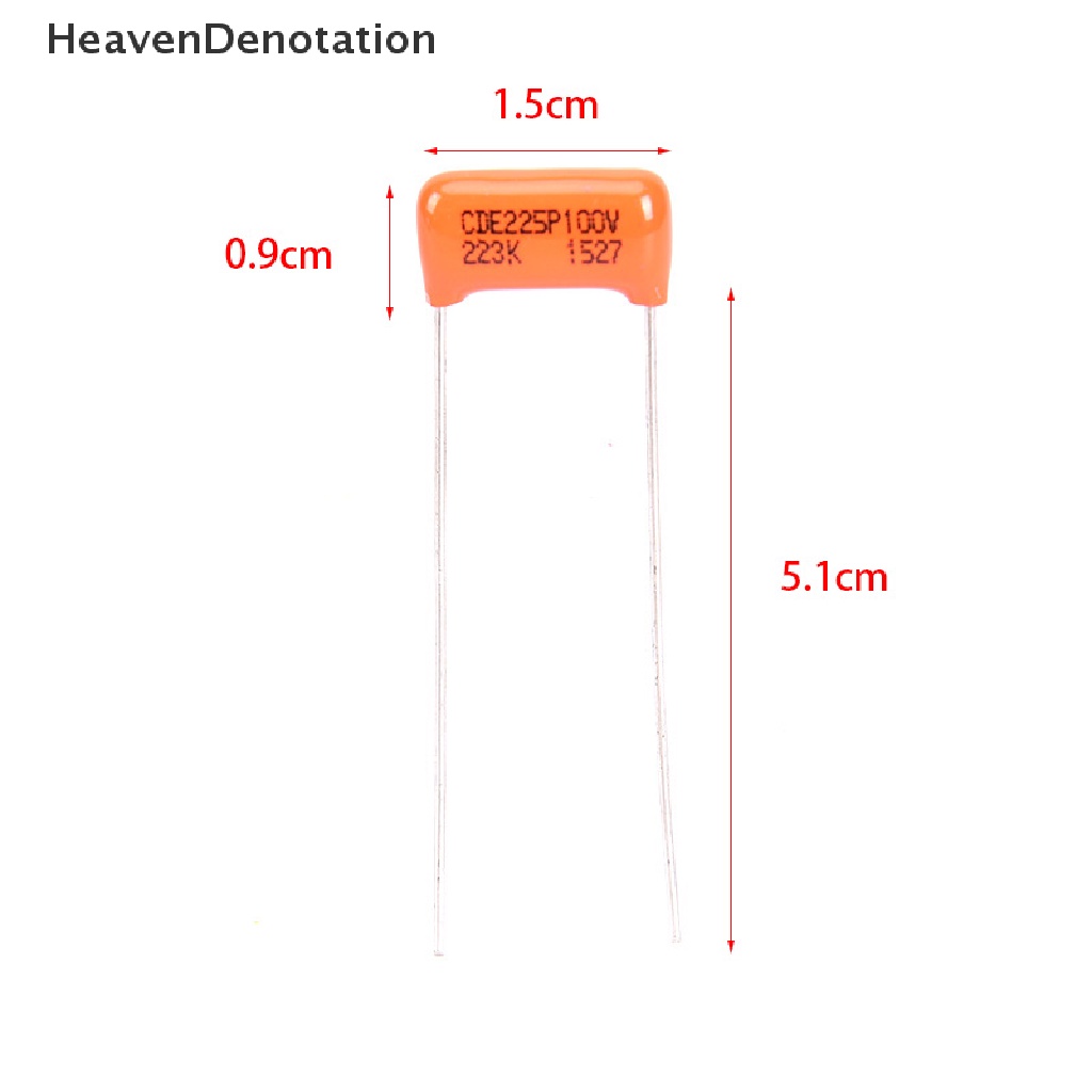 1pc Kapasitor Cde225P 223k 0.022uf 100v Untuk Gitar Bass Elektrik