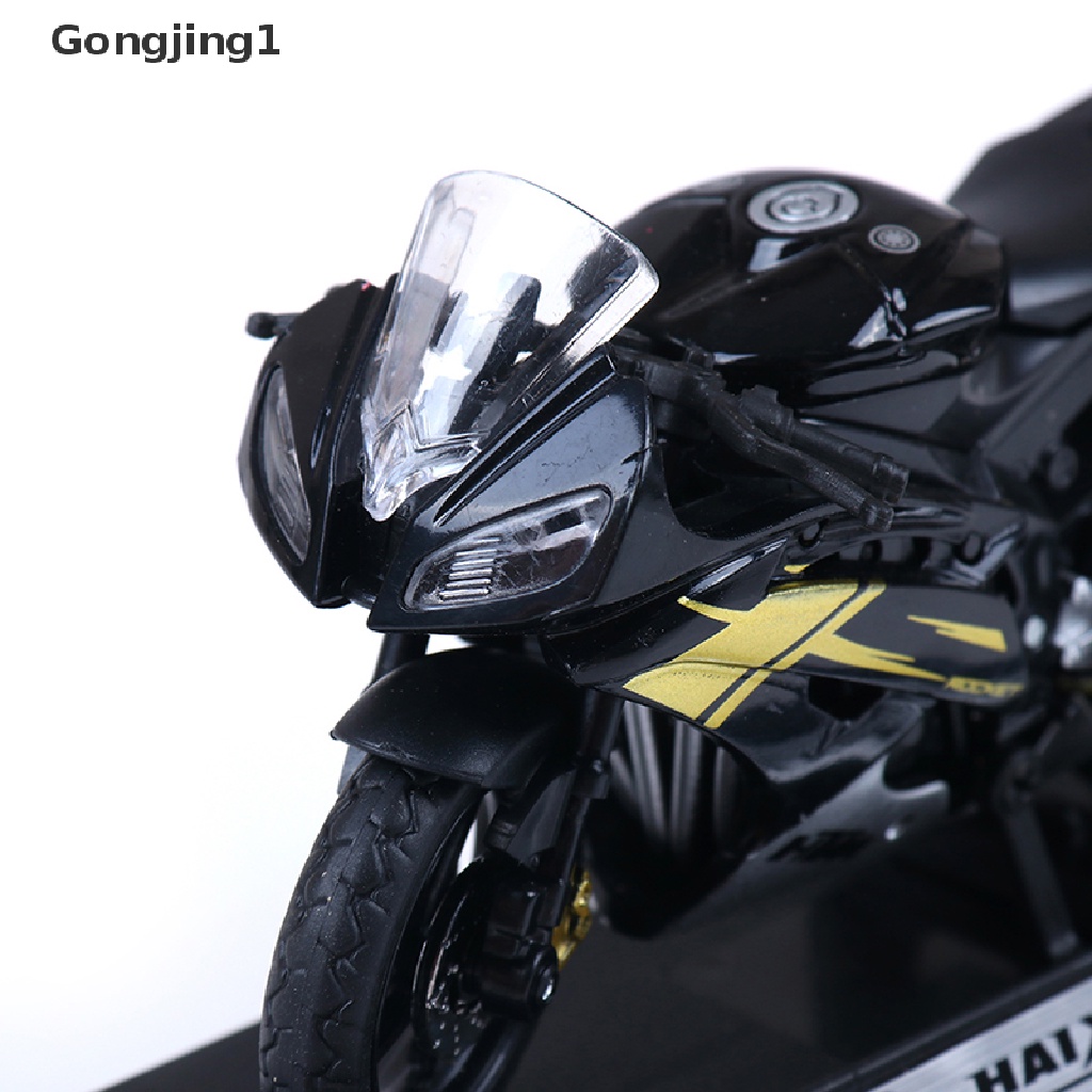 Gongjing1 Miniatur DIECAST Motor Yamaha YZF-R6 YZF R6 Skala 1: 18 Warna Biru Untuk Mainan