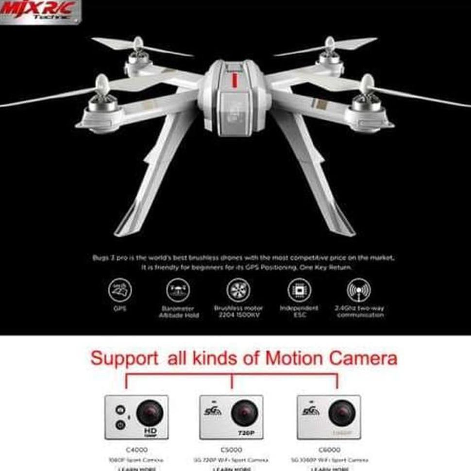 01 Mjx Bugs 3 Pro B3Pro Rc Drone With Support For Sports Cameras Follow M