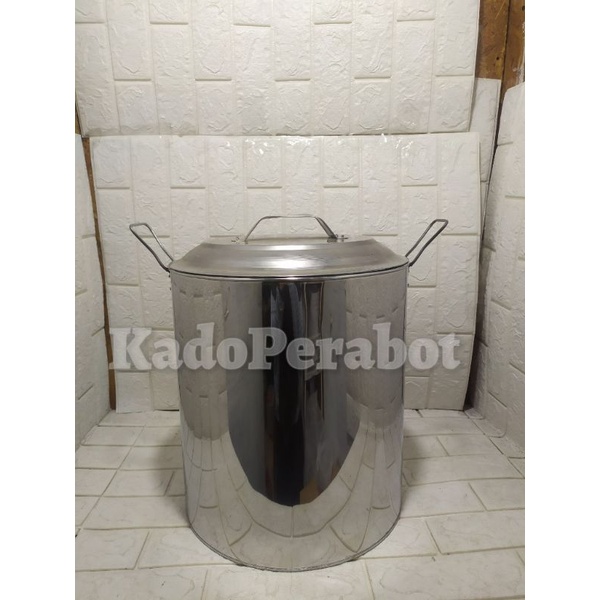 panci air tinggi - panci sop besar - panci tong air stainless 34cm