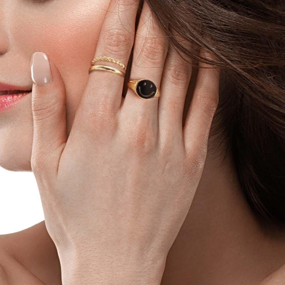 [Elegan] Cincin Terbuka Temperamen Lucu Menetes Minyak Wanita Warna Permen Korea Fashion Perhiasan