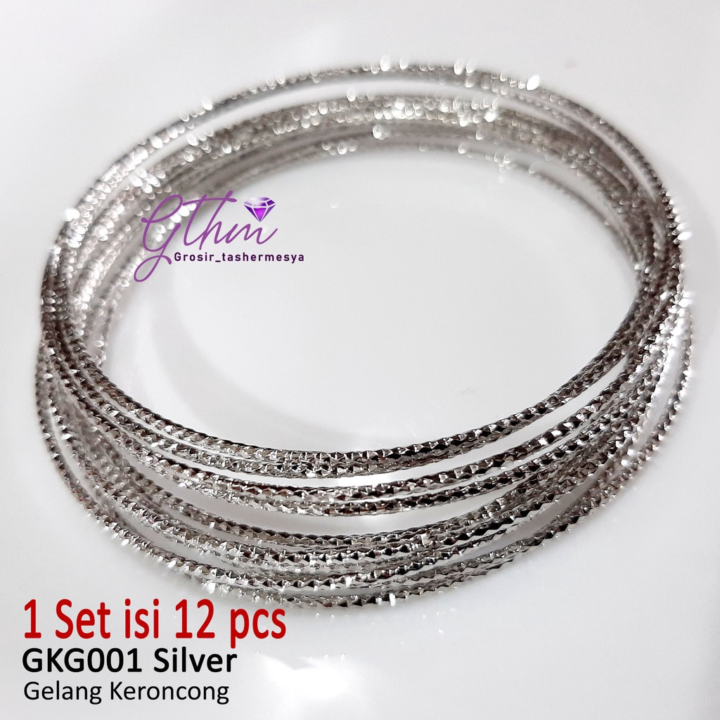 Gelang tangan wanita  Keroncong Emas set 12 GKG001