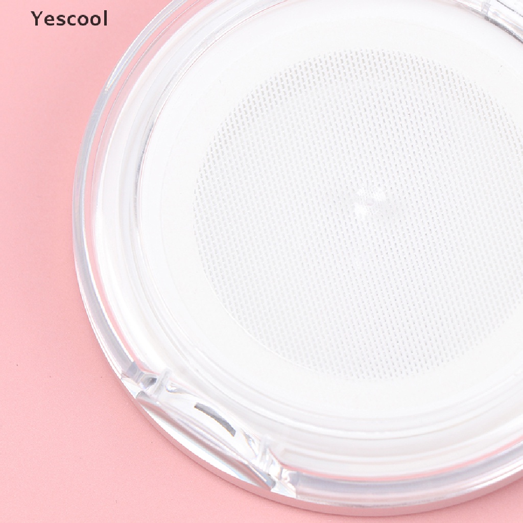 Yescool 1pc Botol Kontainer Kosong Portable Dengan Spons Puff Untuk Kosmetik