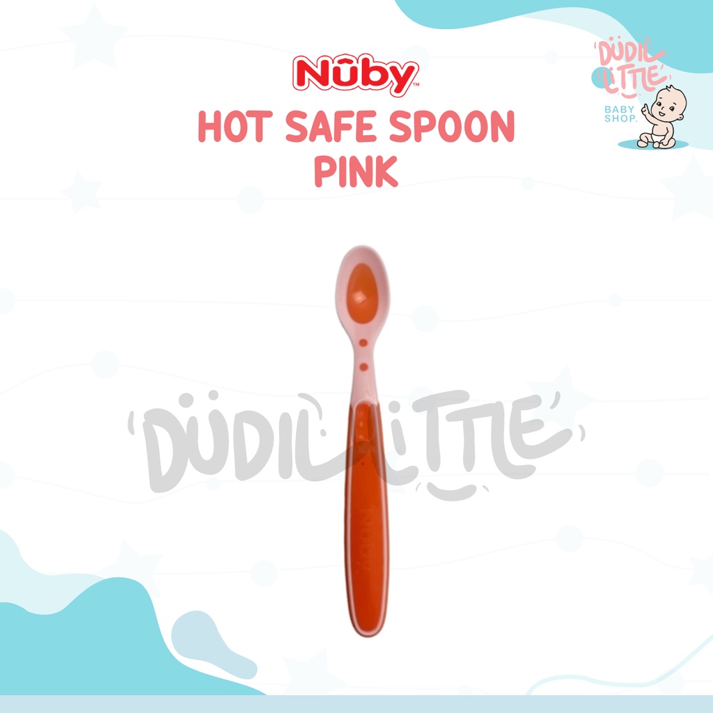 SENDOK NUBY HOT SAFE SOFT SPOONS PENDETEKSI SUHU 4m+ SATUAN 1PCS COD