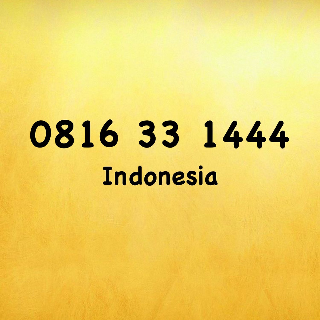 Nomor Cantik IM3 Ooredoo 10 Digit Triple A - 444 - 0816 33 1444