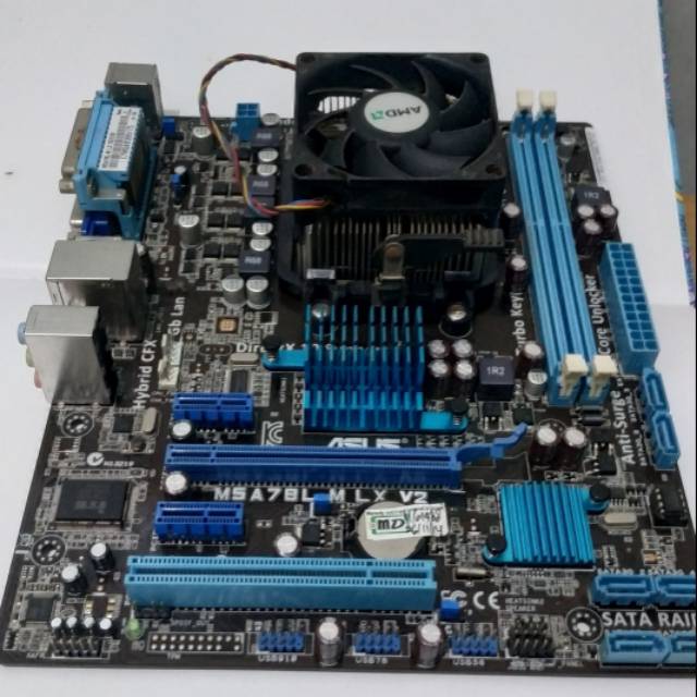 Jual Motherboard Bekas Asus M5A78LM LX V2 + Proce AMD Athlon II Indonesia