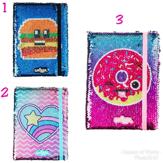 

SMIGGLE REVERSIBLE SEQUIN A5 NOTEBOOK - BUKU SMIGGLE
