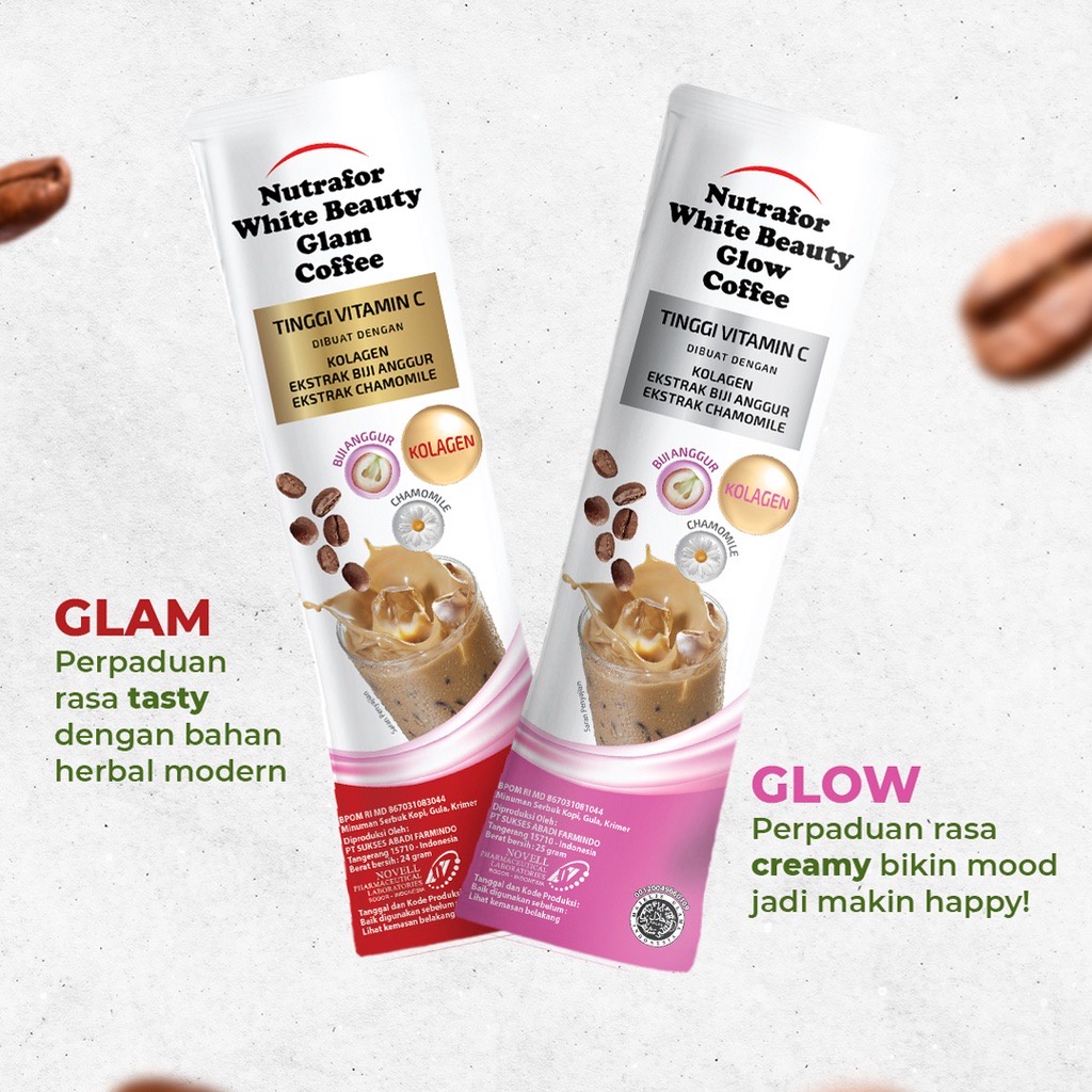 NUTRAFOR WHITE BEAUTY GLAM GLOW COFFEE