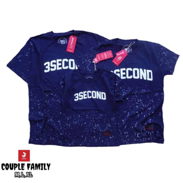 [SALE]  KAOS COUPLE 3SECOND KAOS COUPLE FAMILY KAOS FAMILY 3SECOND KAOS KELUARGA
