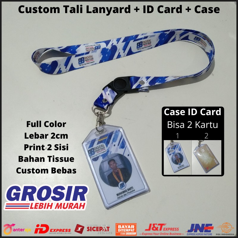 

(✔️Custom) Promo Cetak Lanyard+ID Card+Case / Tali Lanyard Custom