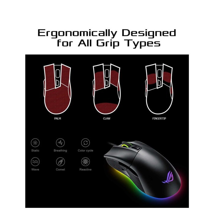 ASUS ROG Gladius II Aura Sync RGB - Gaming Mouse