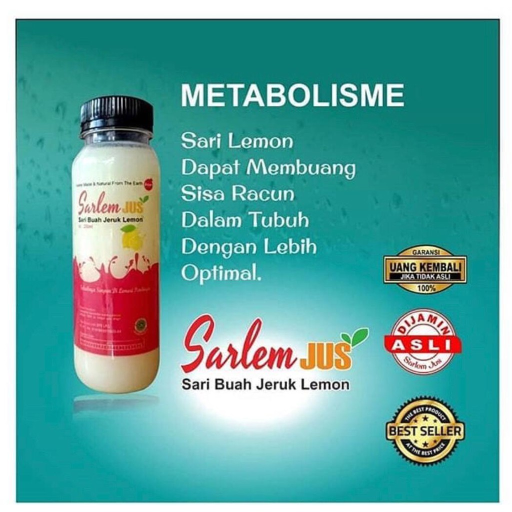 

Sari Lemon Asli, Sari Lemon, Sarlemjus, Buat Kesehatan Dan Diet, Sari Lemon 500 ml