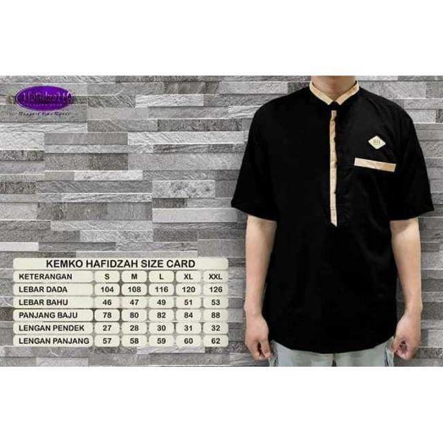 Kemko Rumah Hafidzah Koko RH hitam size M