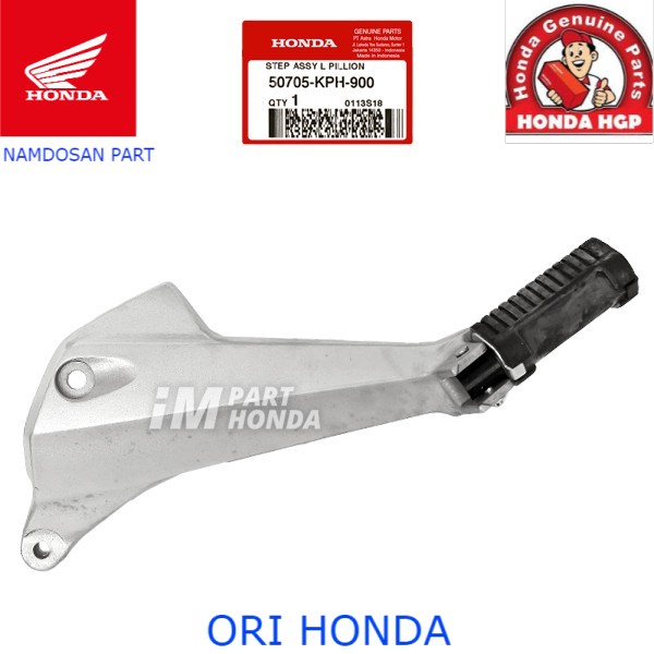 Ahm 50705-KPH-900 Dudukan Foot Step Assy L Pillion Pijakan Kaki Kiri Karisma